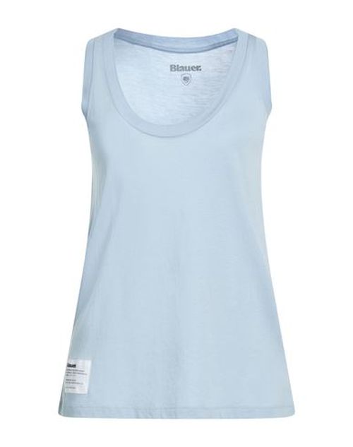 Woman Tank top Sky blue Size XS Lyocell, Cotton