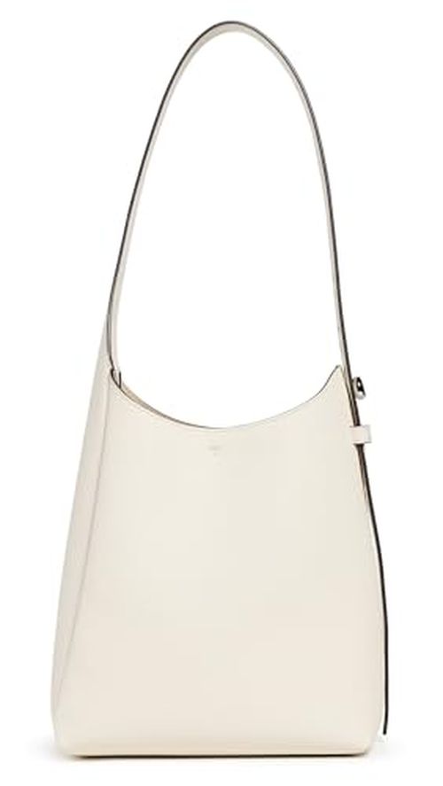 Tory Burch Women's Romy Small Hobo Bag, Light Cream, Off White, One Size