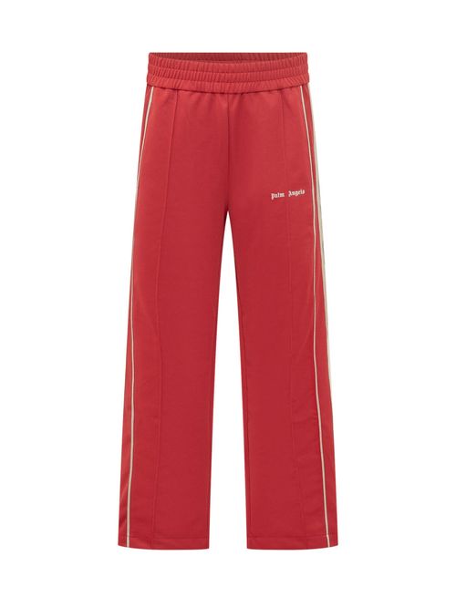 Red Straight Track Pants