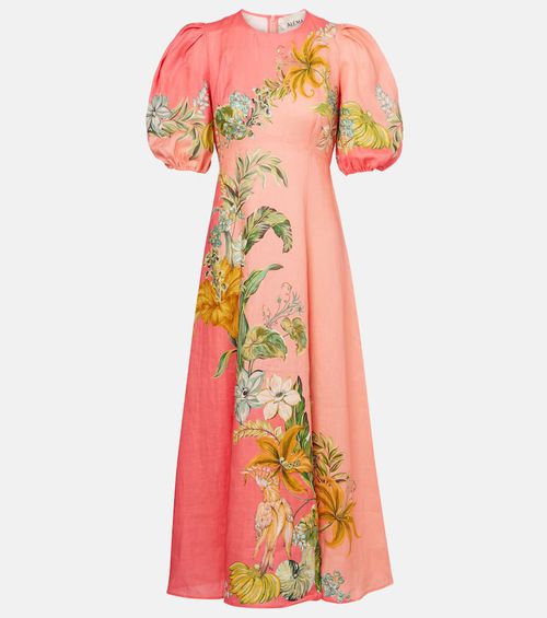 Alémais Anika floral linen maxi dress