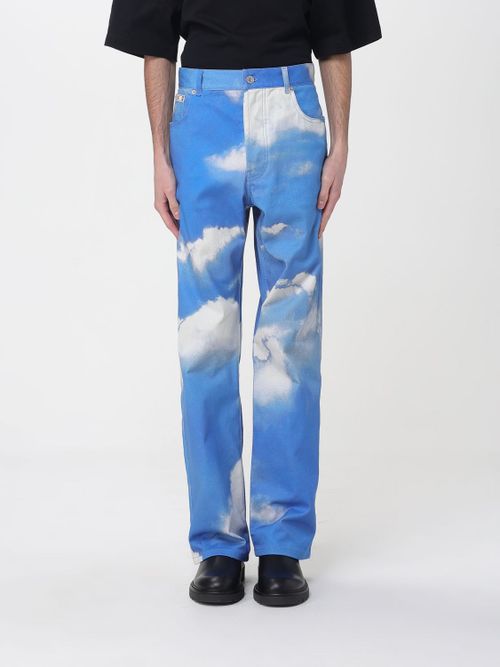 Jeans Men color Gnawed Blue