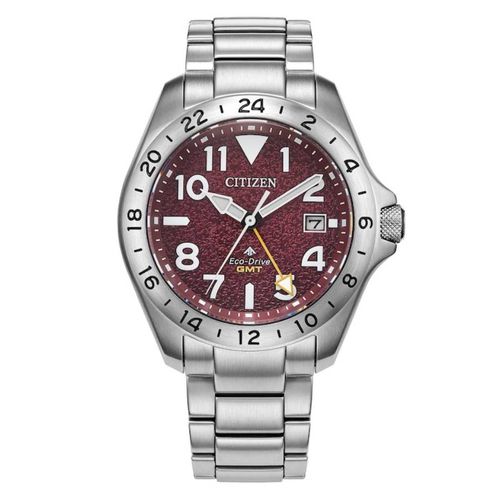 Promaster Land GMT Eco-Drive Red Dial Mens Watch BJ7150-50W