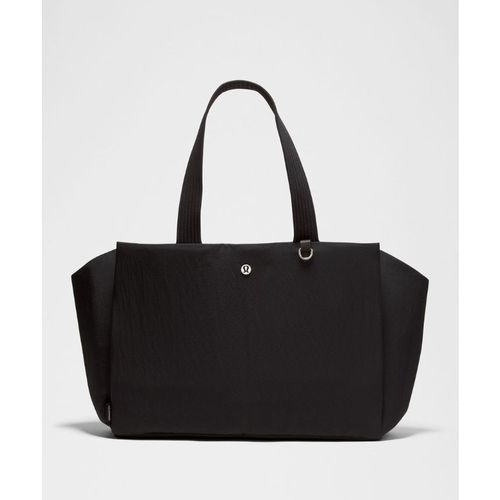 Lululemon – Triple Compartment Tote Bag 18L – Color Black/Grey/Silver