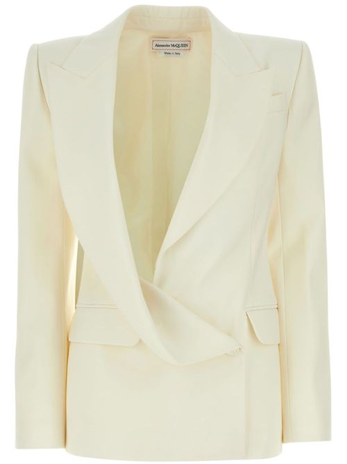 Wool blazer - White