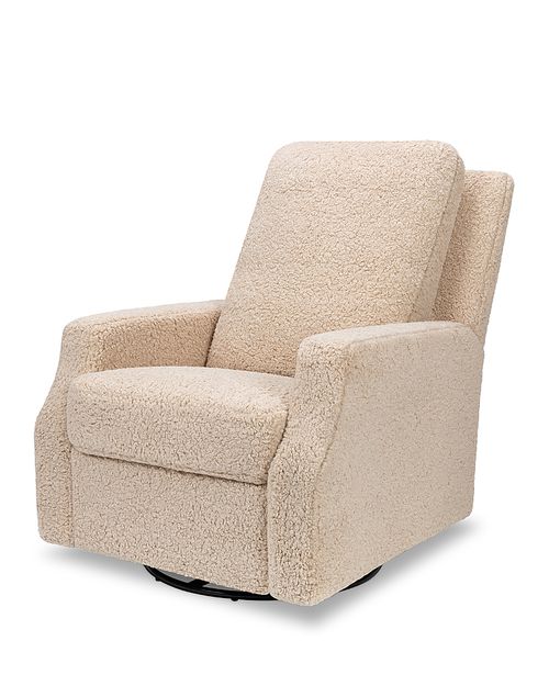 Sigi Recliner and Swivel Glider in Faux Shearling