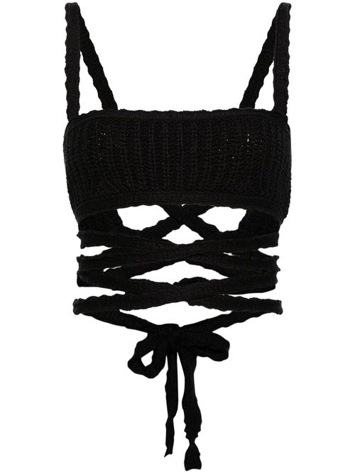 Lush Nature knitted top - Black