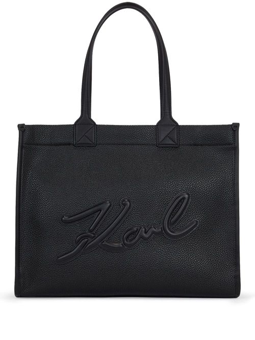 K/Skuare Grainy tote bag - 999 BLACK