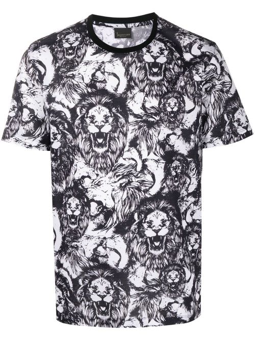 Lion print cotton T-shirt - White