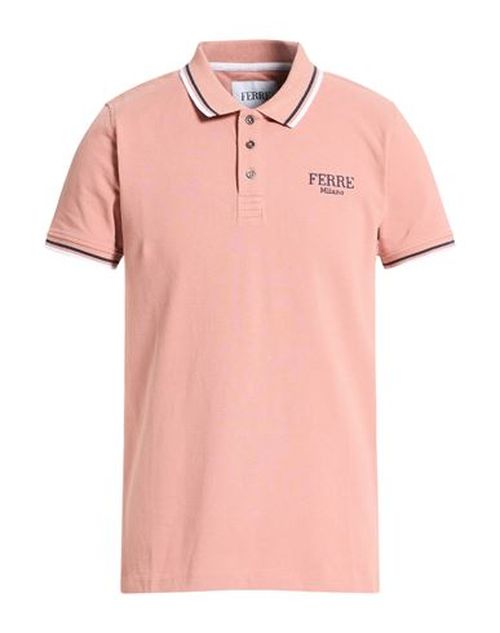 Man Polo shirt Antique rose Size L Cotton