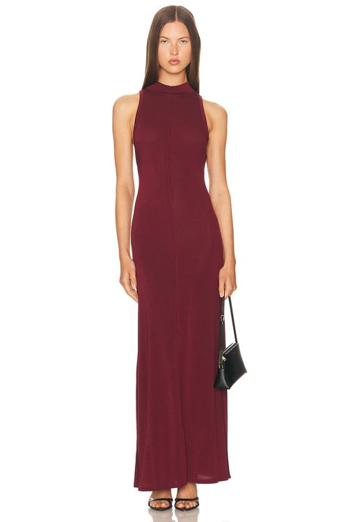 St. Agni KLEID in Currant - Burgundy.  S also in