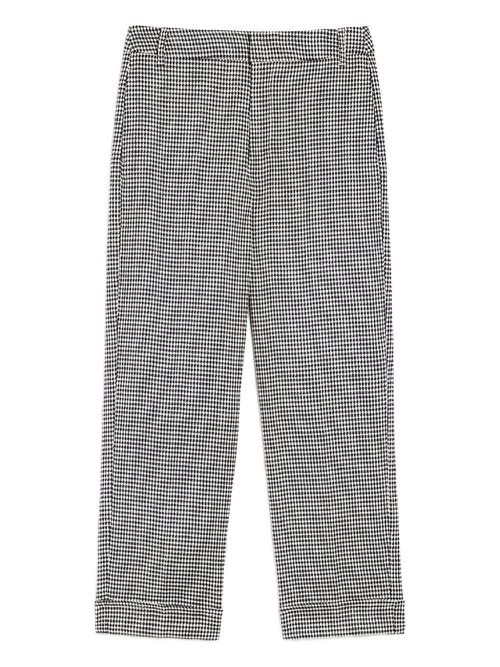 Adelfi checked wide-leg trousers - Blue
