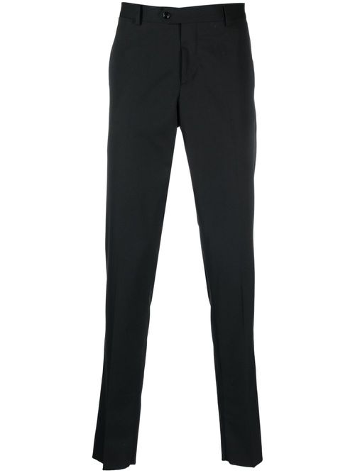 Slim-fit tailored trousers - Black