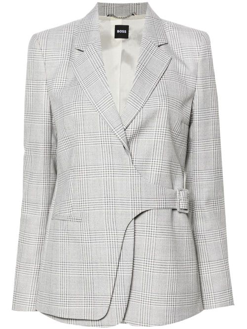 Prince of Wales check blazer - Grey