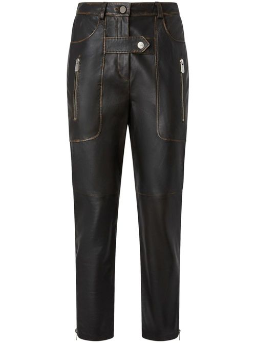 Leather trousers - Black