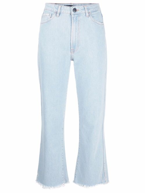 Emma cropped flared jeans - Blue