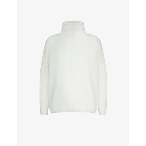 Womens Egret Cavendish Relaxed-fit Stretch-woven Blend Jumper
