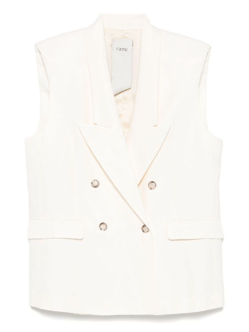RAME sleeveless blazer - White