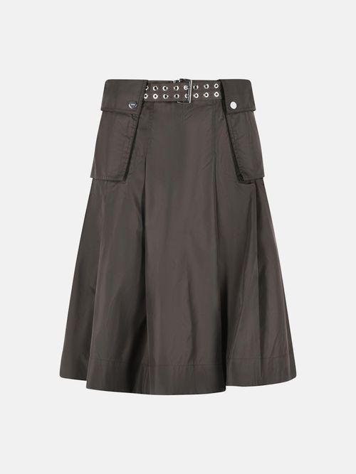 Brown Polyamide Skirt