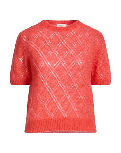 Woman Sweater Coral Size 6 Cashmere, Silk