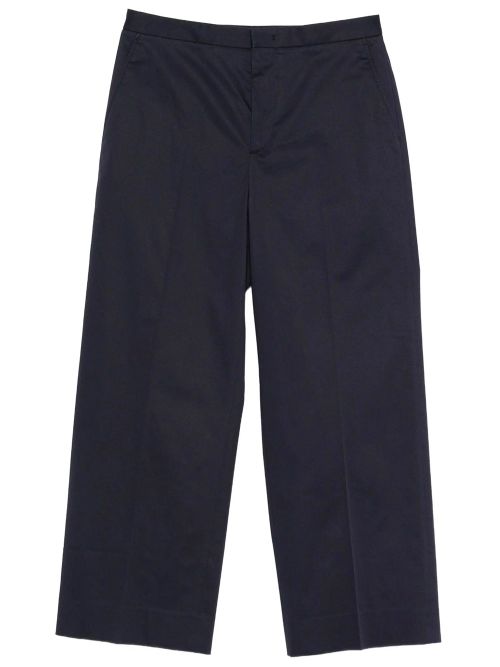 Angel Pressed-Crease Cotton Trousers