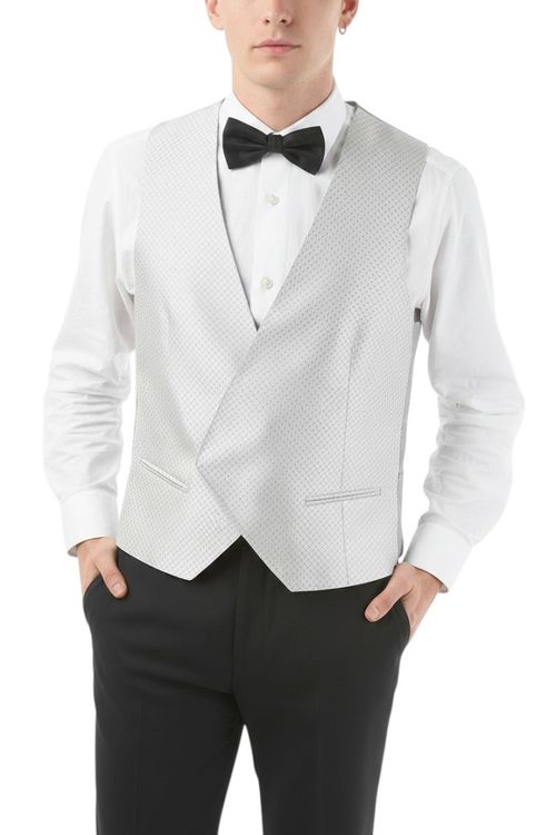 Grey V Neck Waistcoat