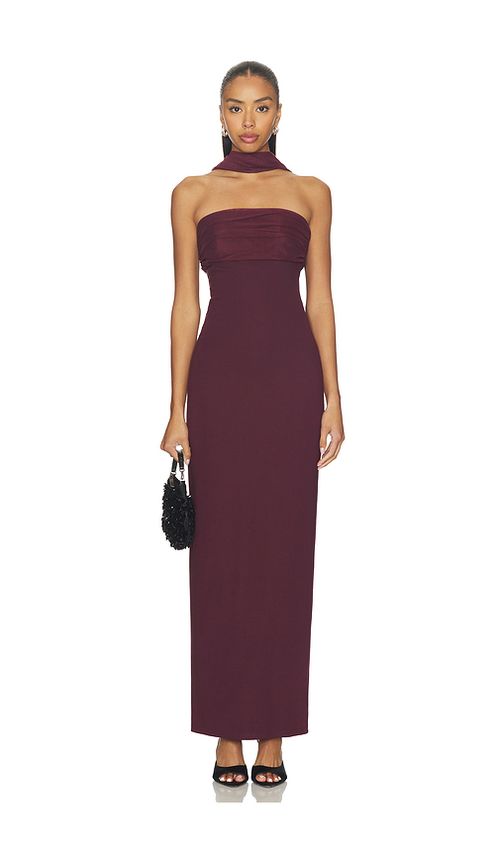Superdown Tierra Maxi Dress in Plum. XS also in
