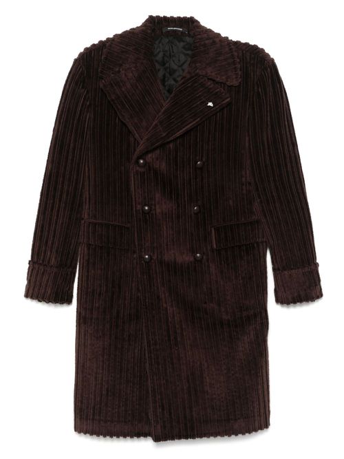 Tagliatore double-breasted coat - Brown