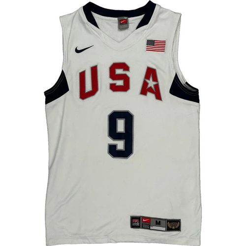 Dwayne Wade Team USA Nike 2008 Jersey - Medium Blue Polyester