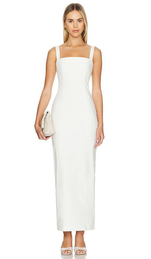 L'Academie Renia Maxi Dress in Ivory - Ivory. L also in XXS, S