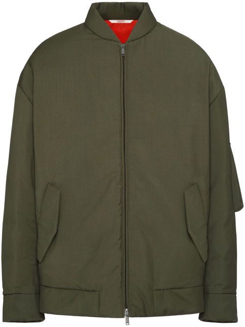 Down bomber jacket - Green