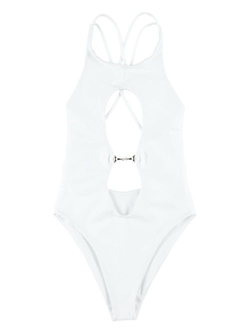 Cut-out swimsuit - White