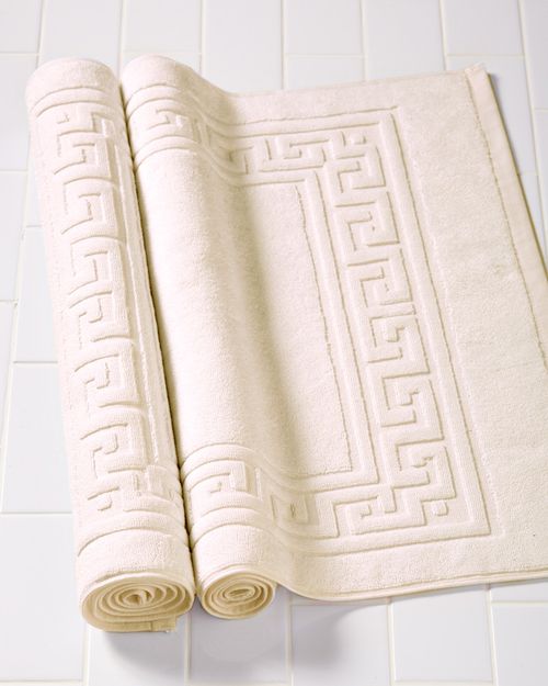 Superior Non-Slip 2pc Absorbent Cotton Bath Mat Set