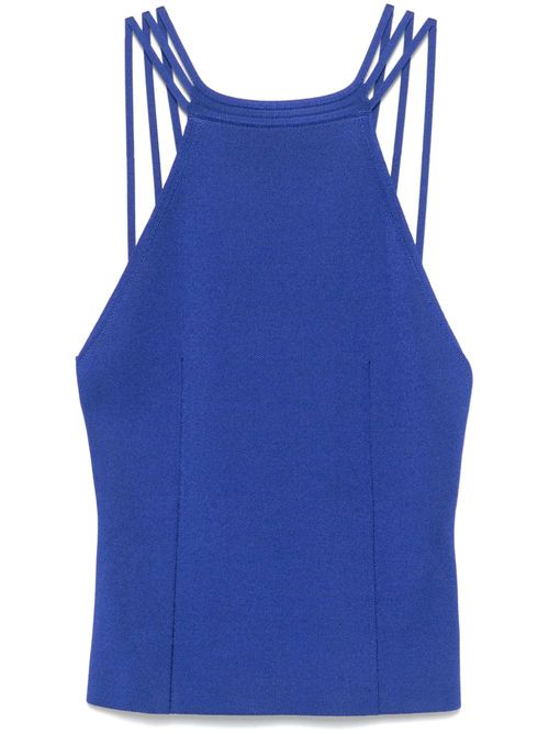 Knitted tank top - Blue