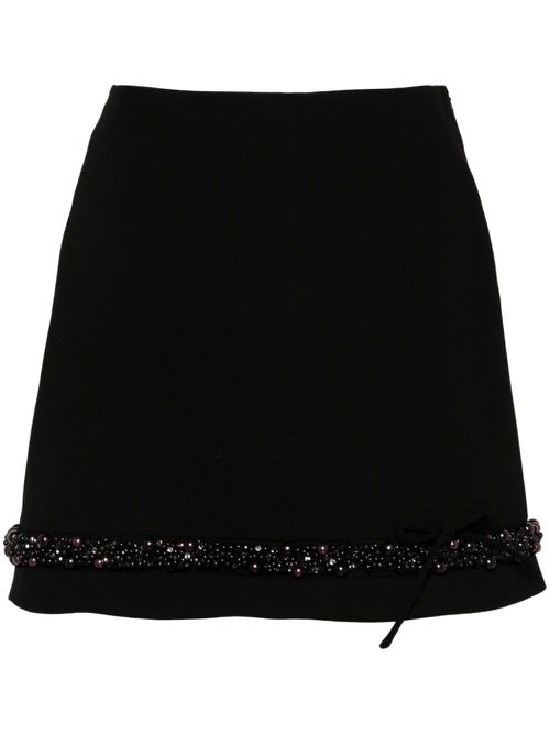 Embellished mini skirt - Black