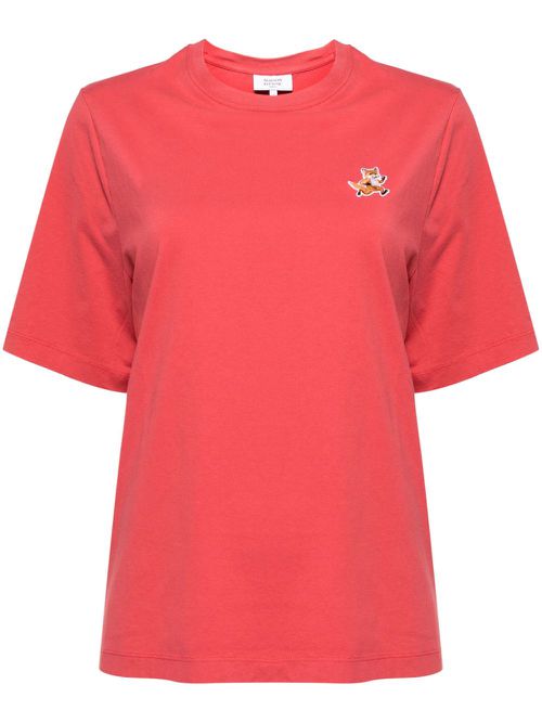 Speedy fox logo patch T-shirt - Pink