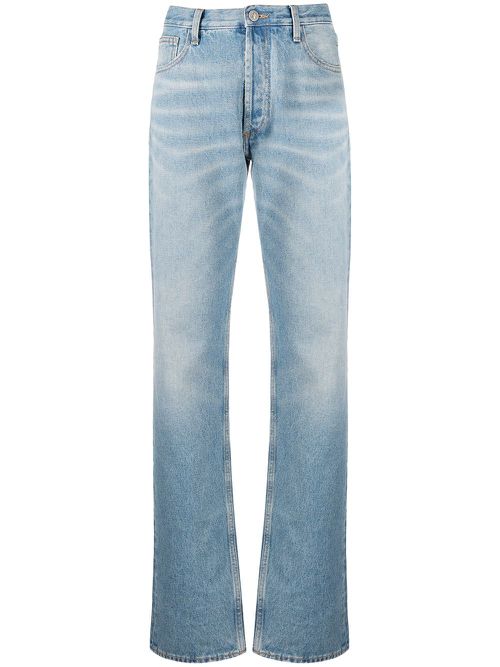 Stonewashed boyfriend fit jeans - Blue