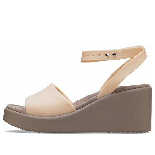 (WMNS) Brooklyn Ankle Strap Wedge Sandals 'Cream White Brown'