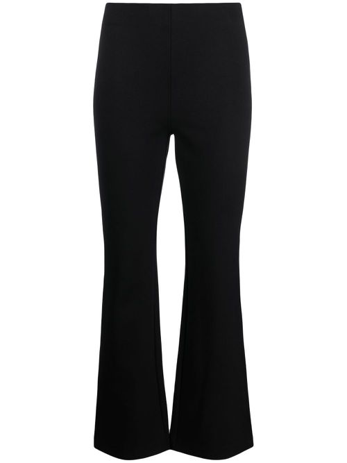 Flared jersey trousers - Black