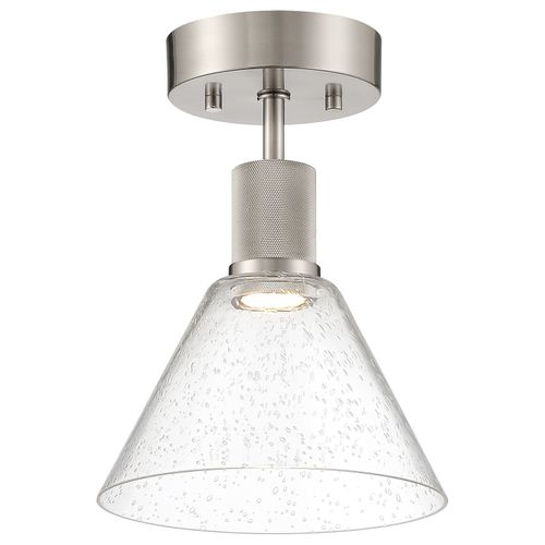 Brushed Steel LED Semi-Flush Mount from the Port Nine Martini Collection