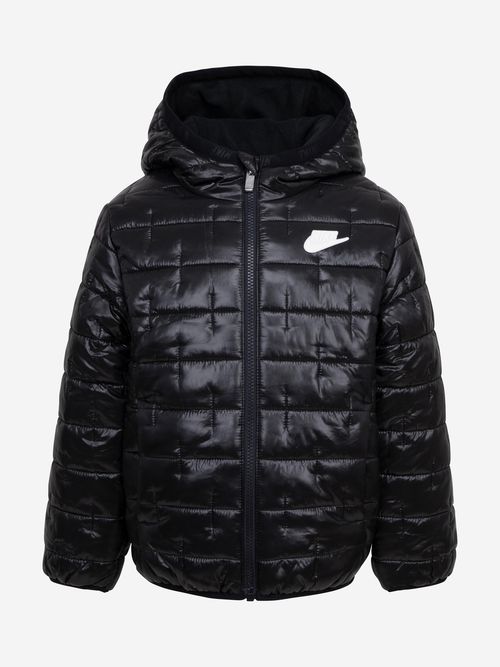 Nike Girls Positive Quilted Jacket in Black 2 - 3 Yrs