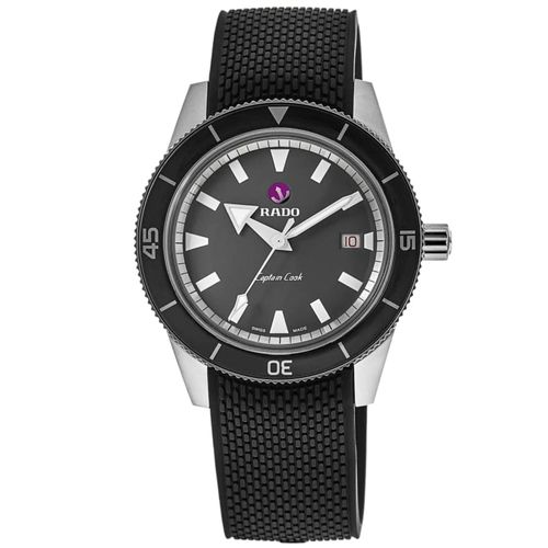 Captain Cook Automatic Grey Dial Rubber Strap Men's Watch R32505019