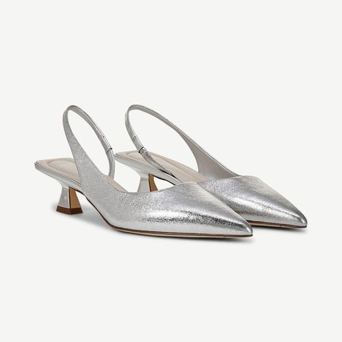 Sarto By Sarto Devin Slingback Pump Silver Leather
