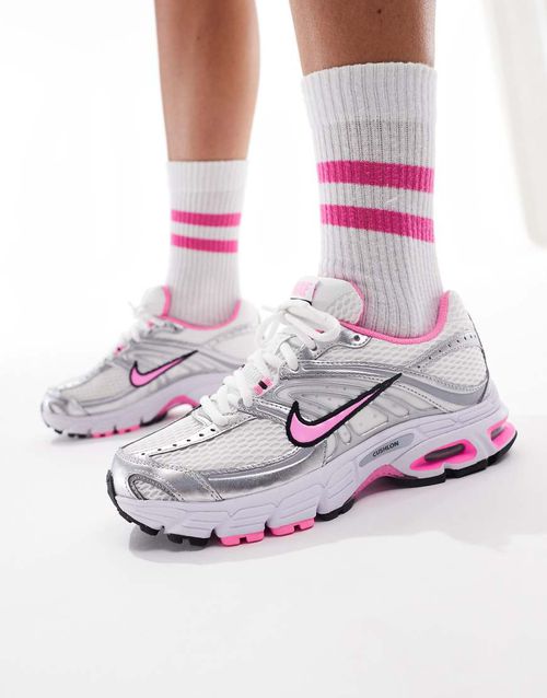 Air Max Moto 2K unisex trainers in white and pink