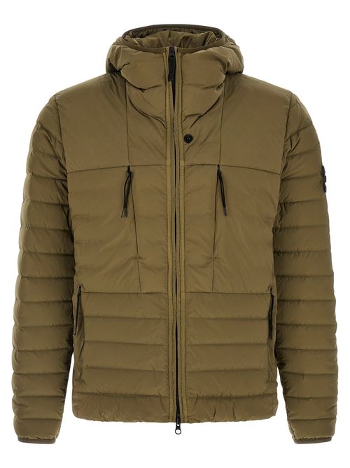 Lightweight Polyamide with Goose Down Down Jacket — Green