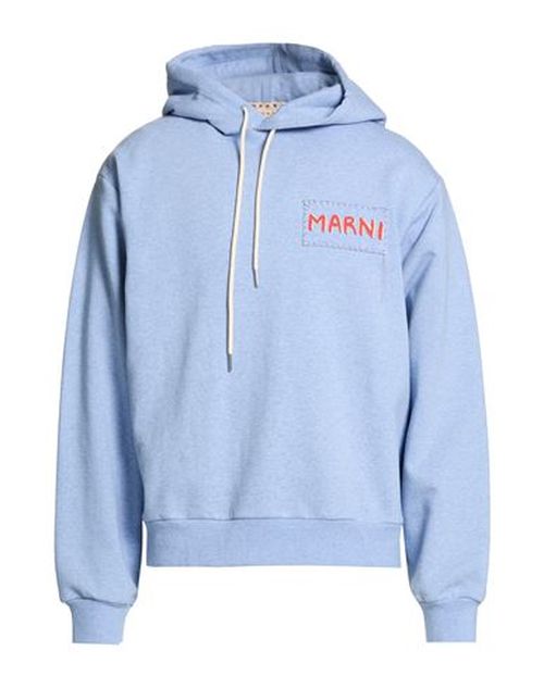 Man Sweatshirt Light blue Size 44 Cotton