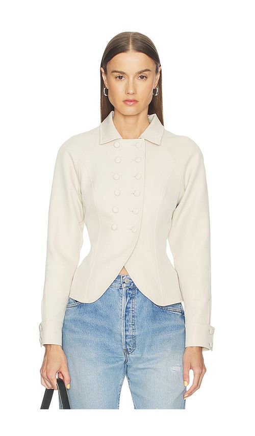 LIONESS Form Jacket in Cream. - S also in XS, M