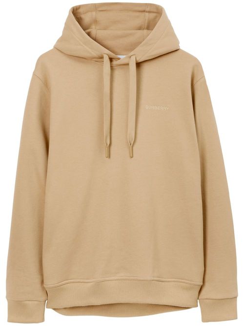Equestrian-motif hoodie - Neutrals