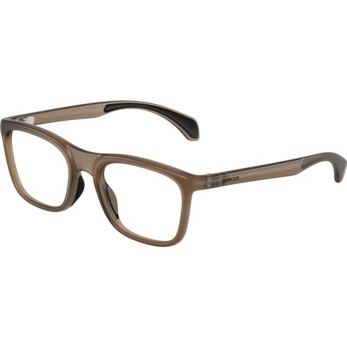 Moncler Uniseks Moncler ME3005U 5012 Optische monturen Geïnjecteerd Bruin Transparant Kwadraat Normaa