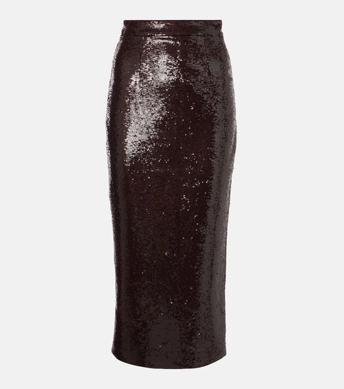 Sequined midi skirt