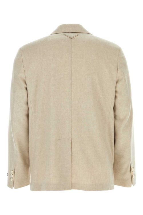 Melange Sand Cashmere Blazer